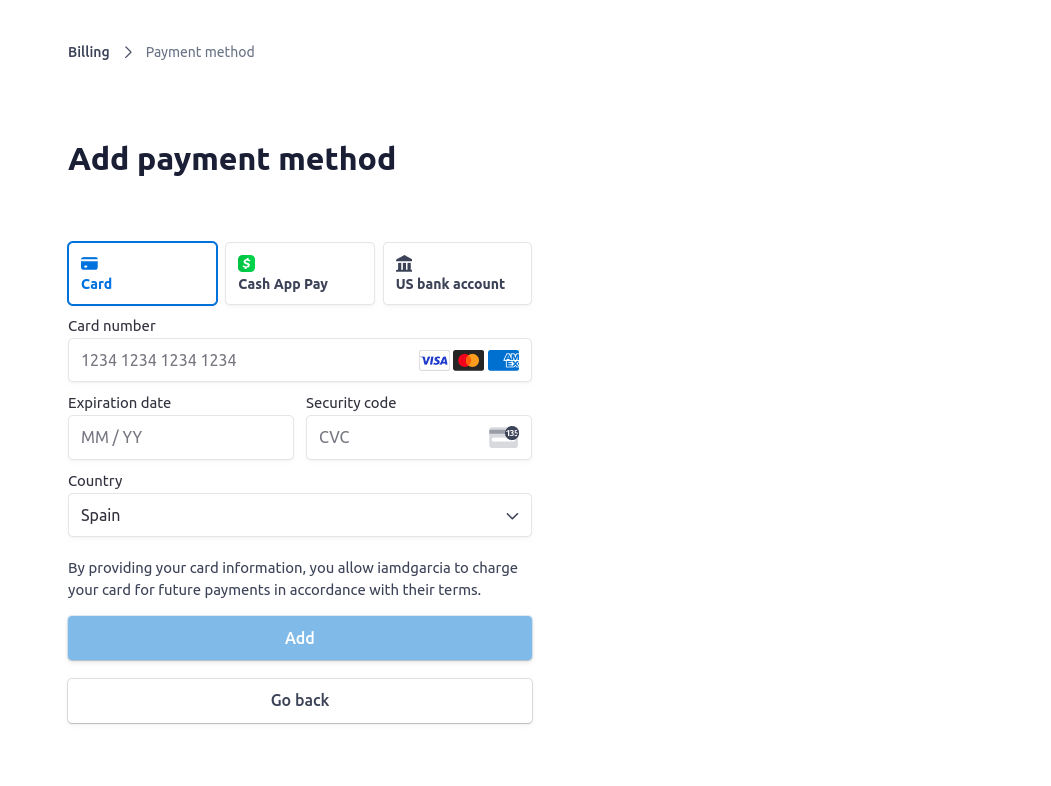 Billing Method