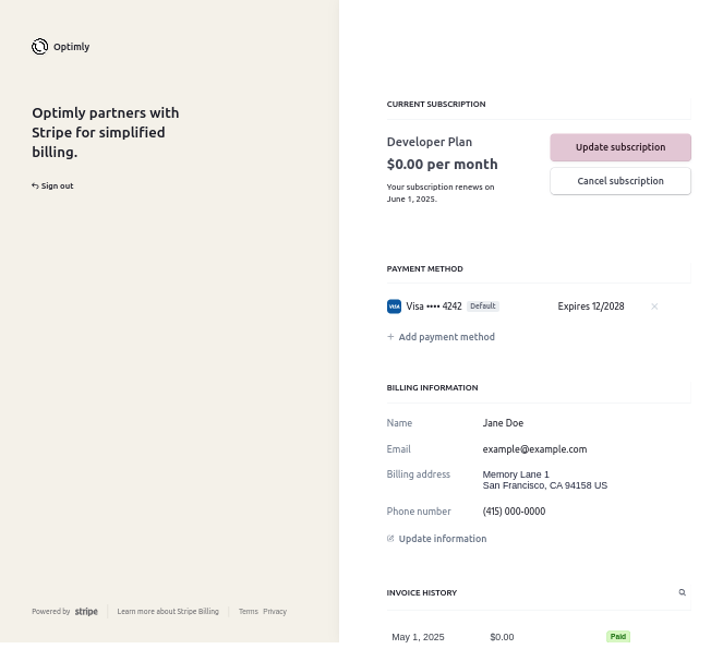 Stripe Dashboard
